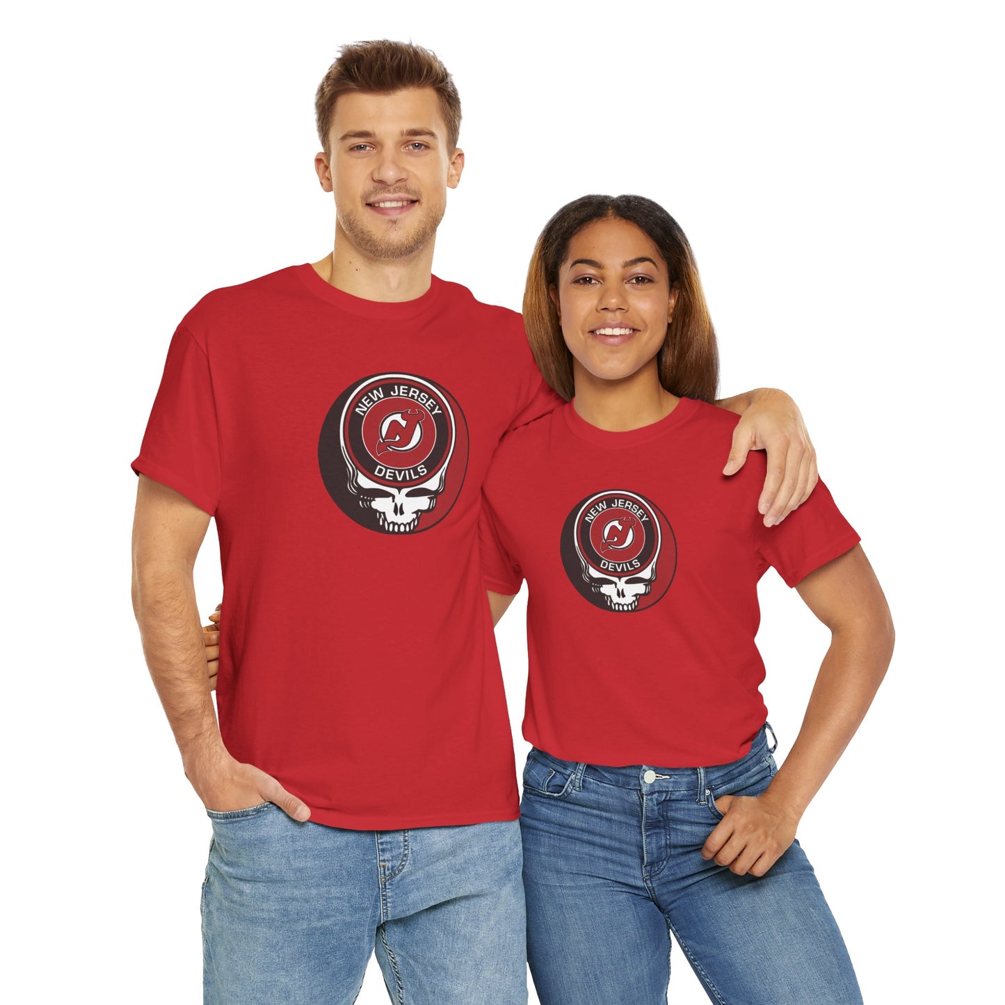 New Jersey Devils Grateful Dead Steal Your Face T-Shirt - NHL