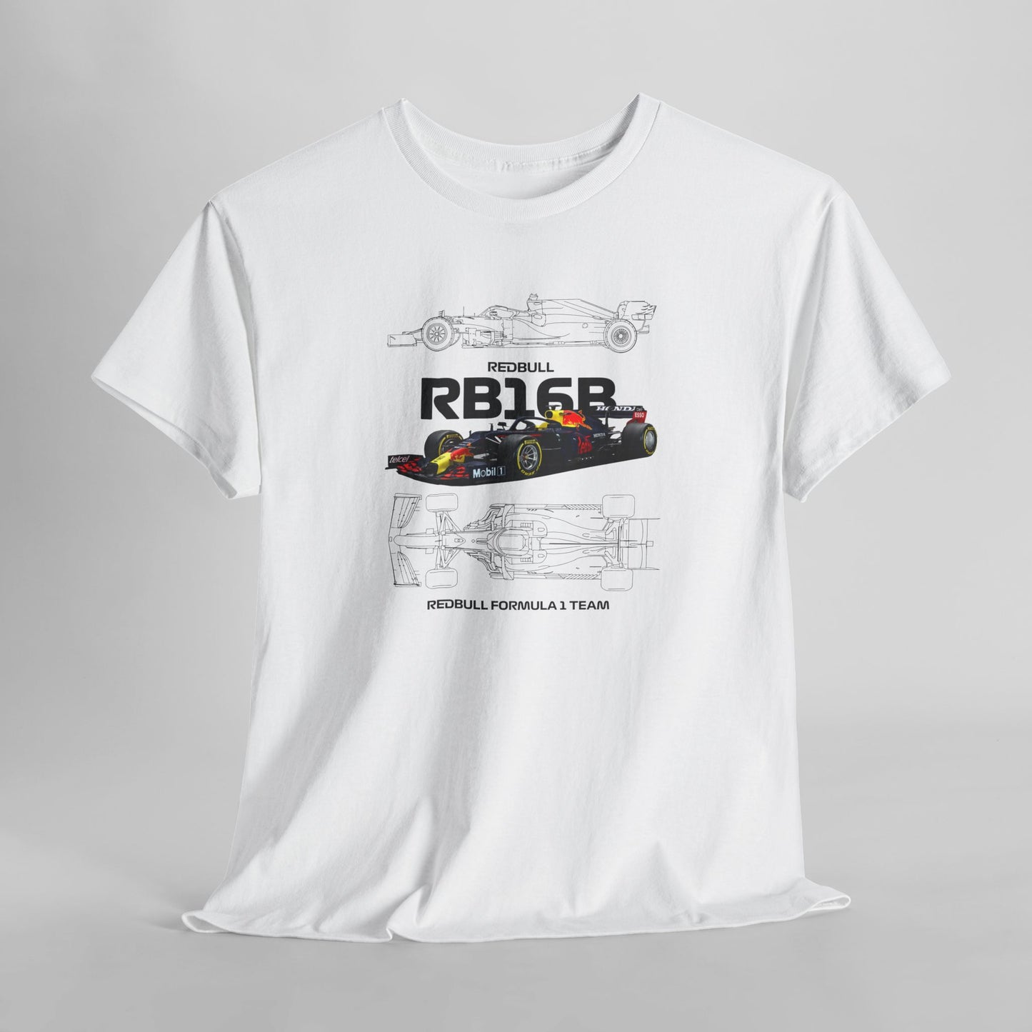 Red Bull Formula 1 Blueprint Collection Unisex Cotton Tee