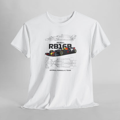 Red Bull Formula 1 Blueprint Collection Unisex Cotton Tee