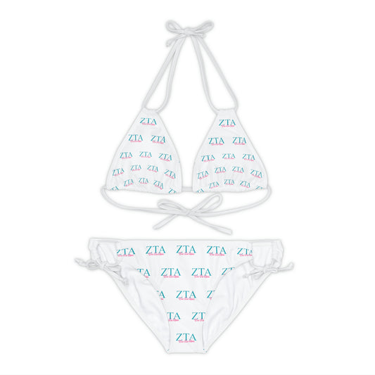 Zeta Tau Alpha Sorority Strappy Bikini Set - Beach, Pool, Summer