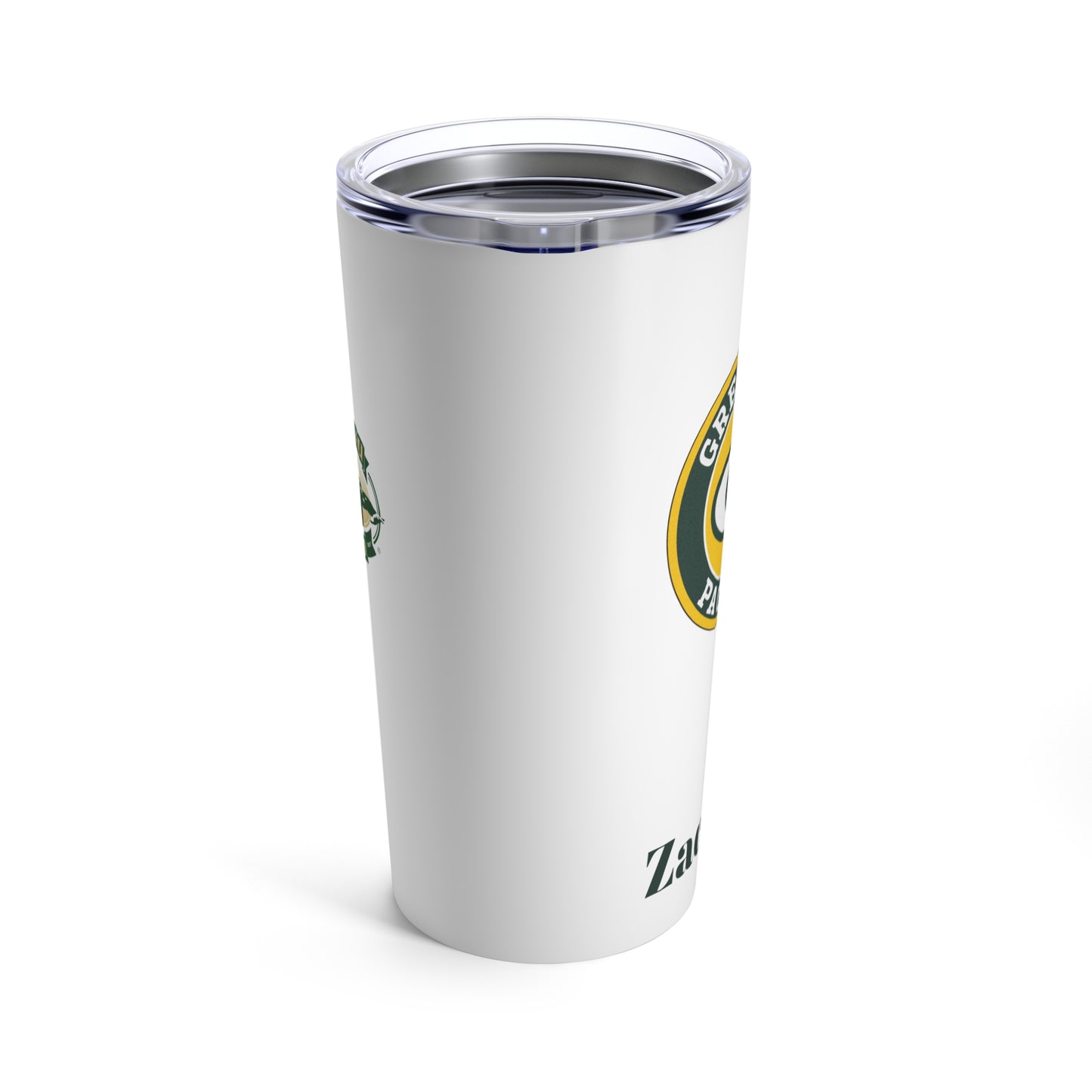 Personalized Green Bay Packers 20oz Travel Mug / Tumbler + Vacuum-Insulated } Add