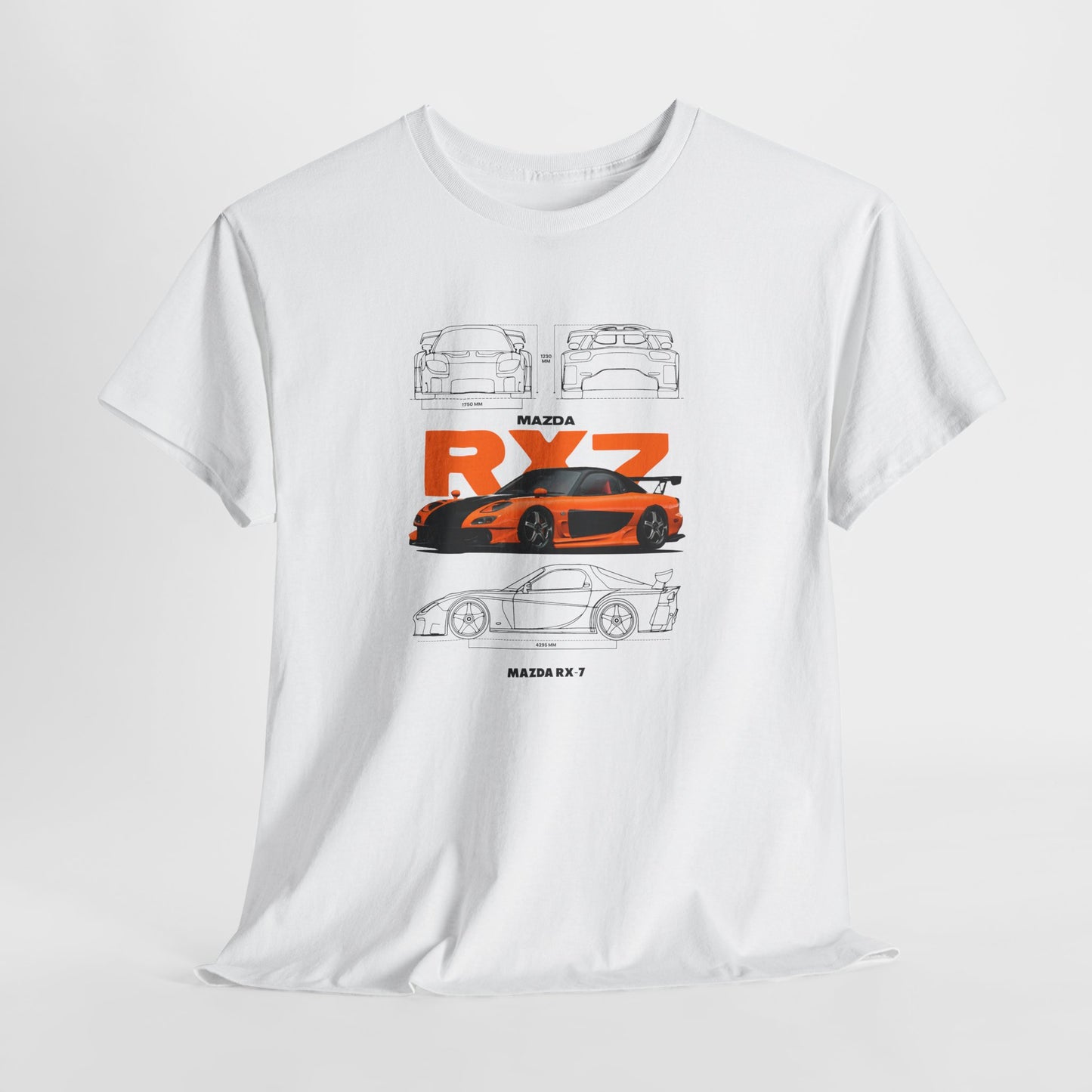 Mazda RX7 Blueprint Collection Unisex Cotton Tee