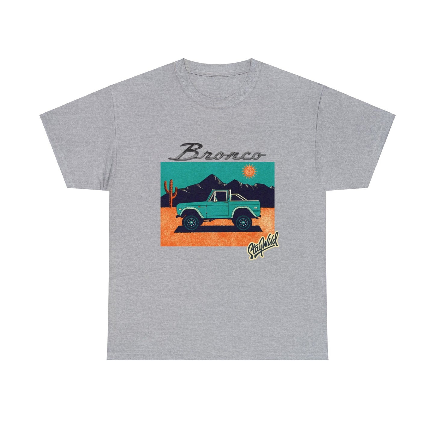 Ford Bronco 'Stay Wild' Art TShirt - Ethical, Sustainable,