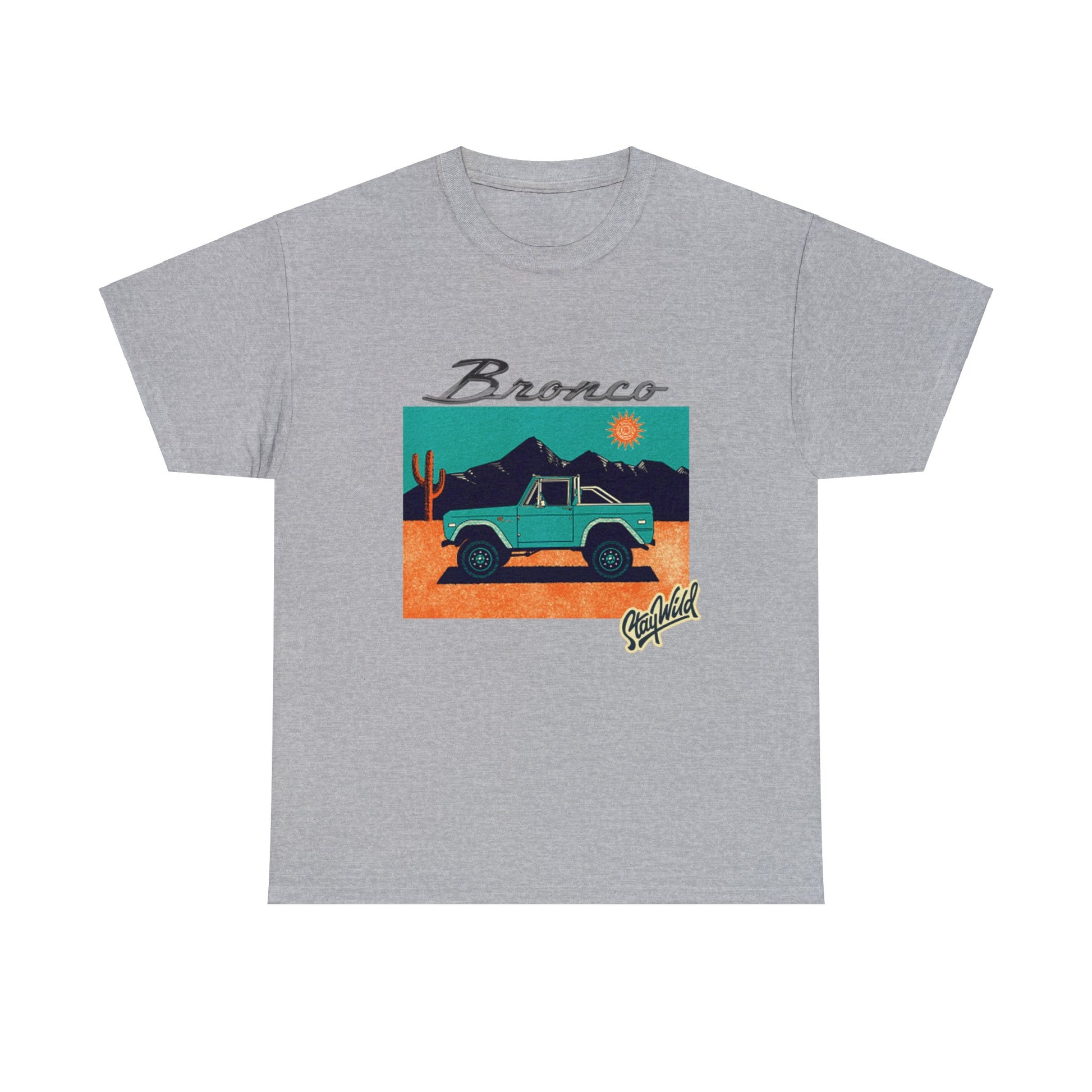 Ford Bronco 'Stay Wild' Art TShirt - Ethical, Sustainable,