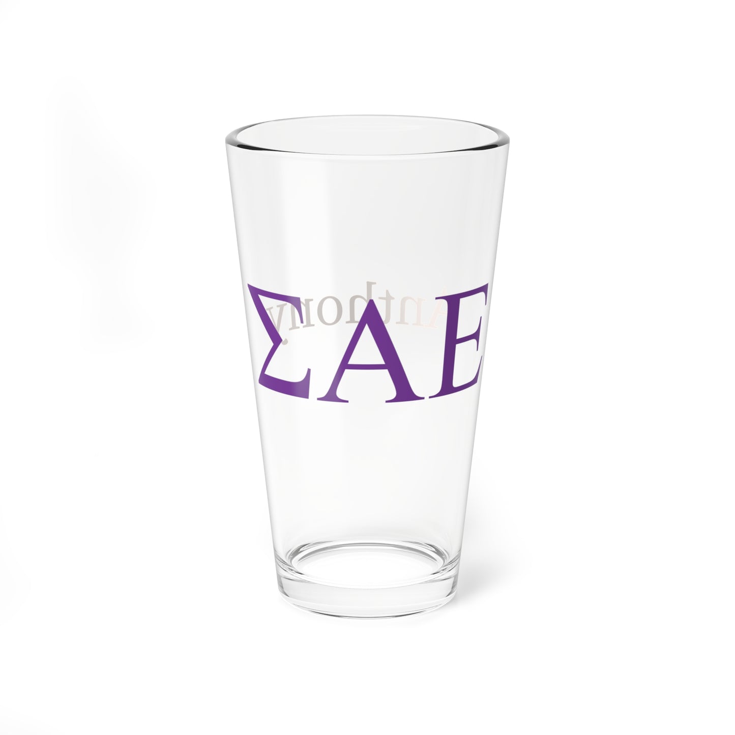 Personalized Sigma Alpha Epsilon Fraternity Pint Glass - 16oz - Drinking Glass