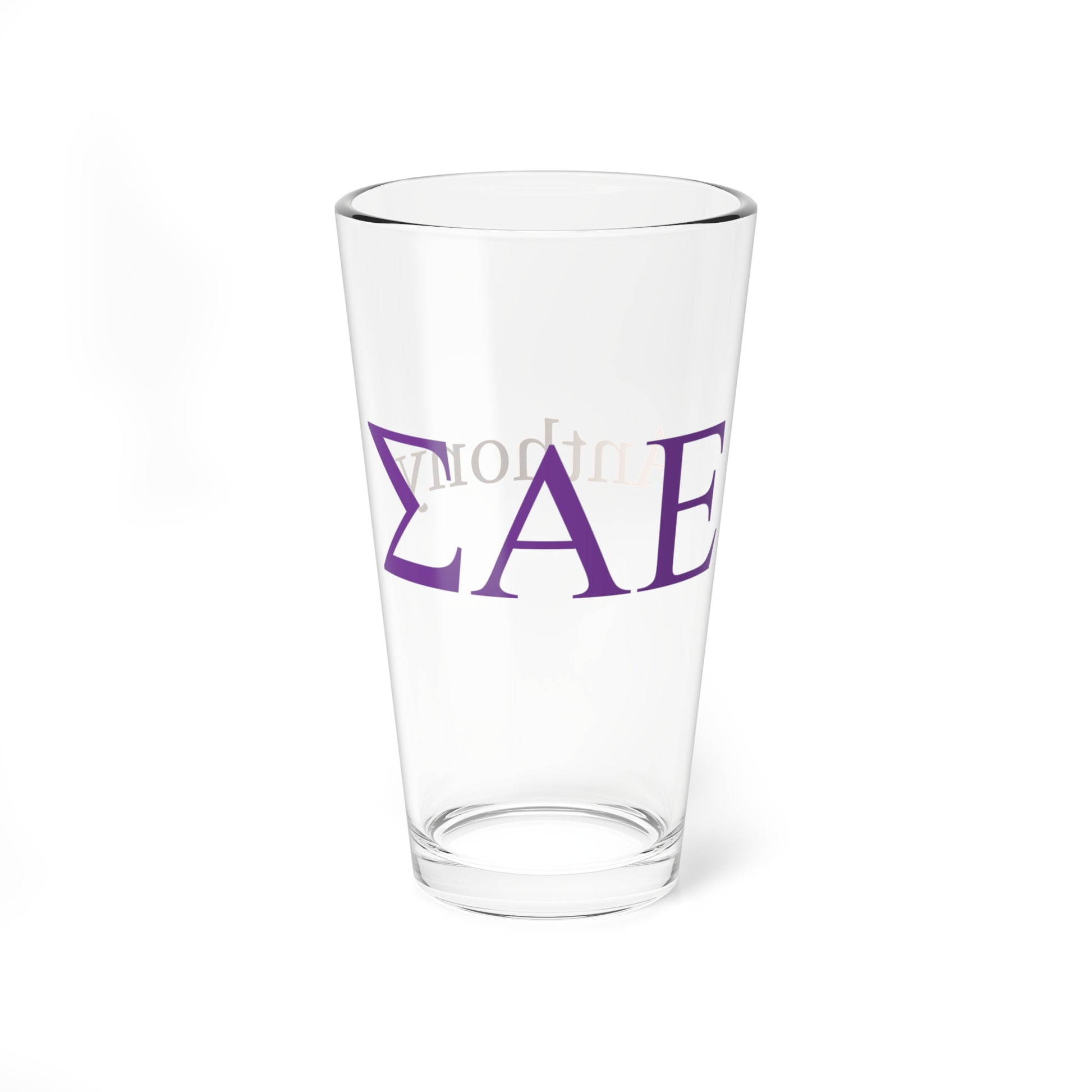 Personalized Sigma Alpha Epsilon Fraternity Pint Glass - 16oz - Drinking Glass