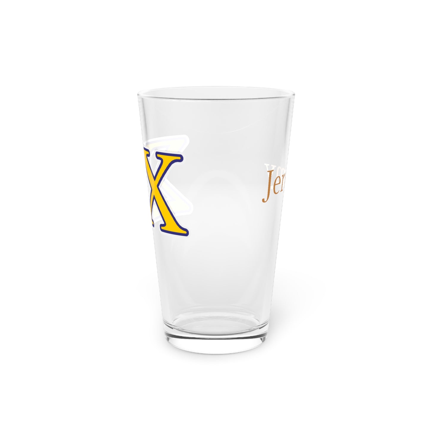 Personalized Sigma Chi Fraternity "Pint" Glass, 16oz