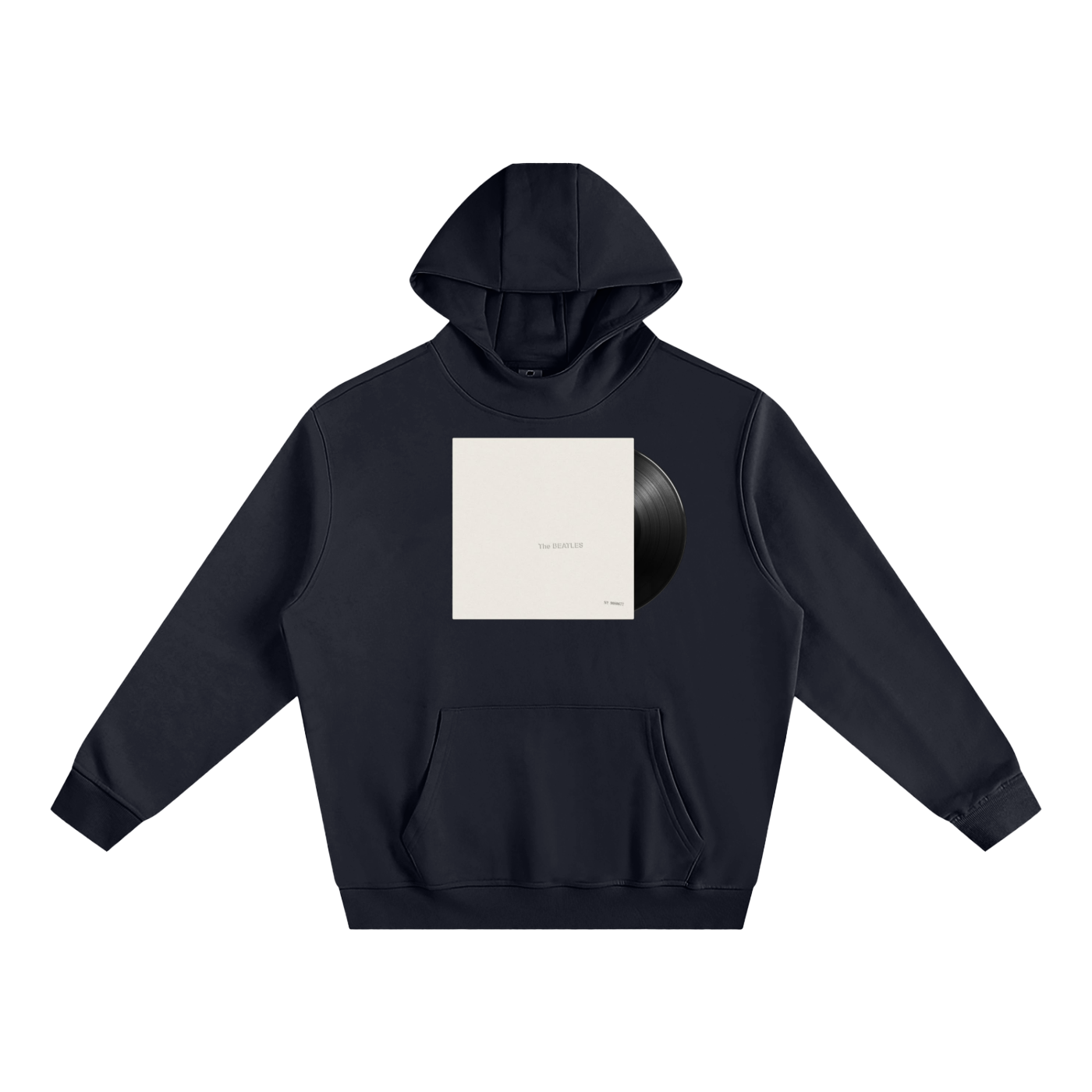 Beatles White Album Fleeced High Neck Hoodie