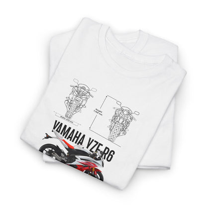Yamaha YZF R6 Blueprint Collection Unisex Cotton Tee