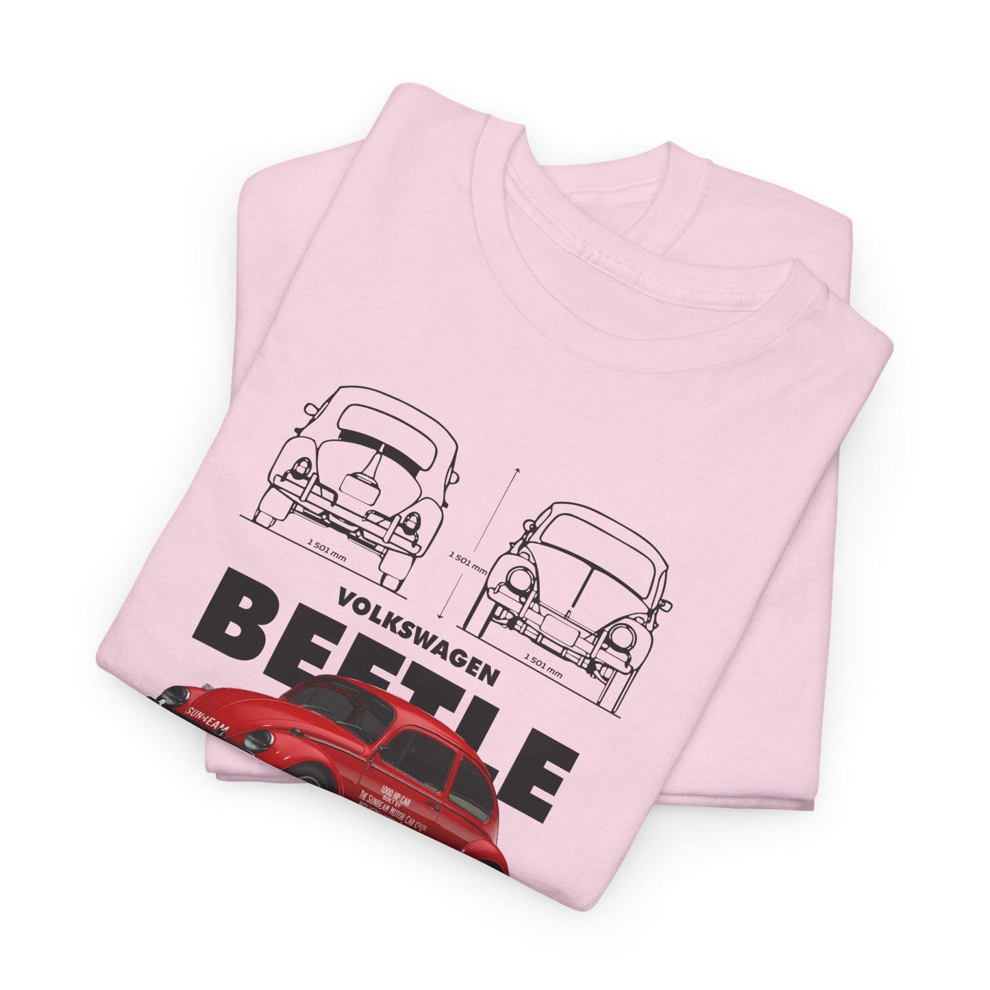 Volkswagen Beetle Blueprint Collection Unisex Cotton Tee