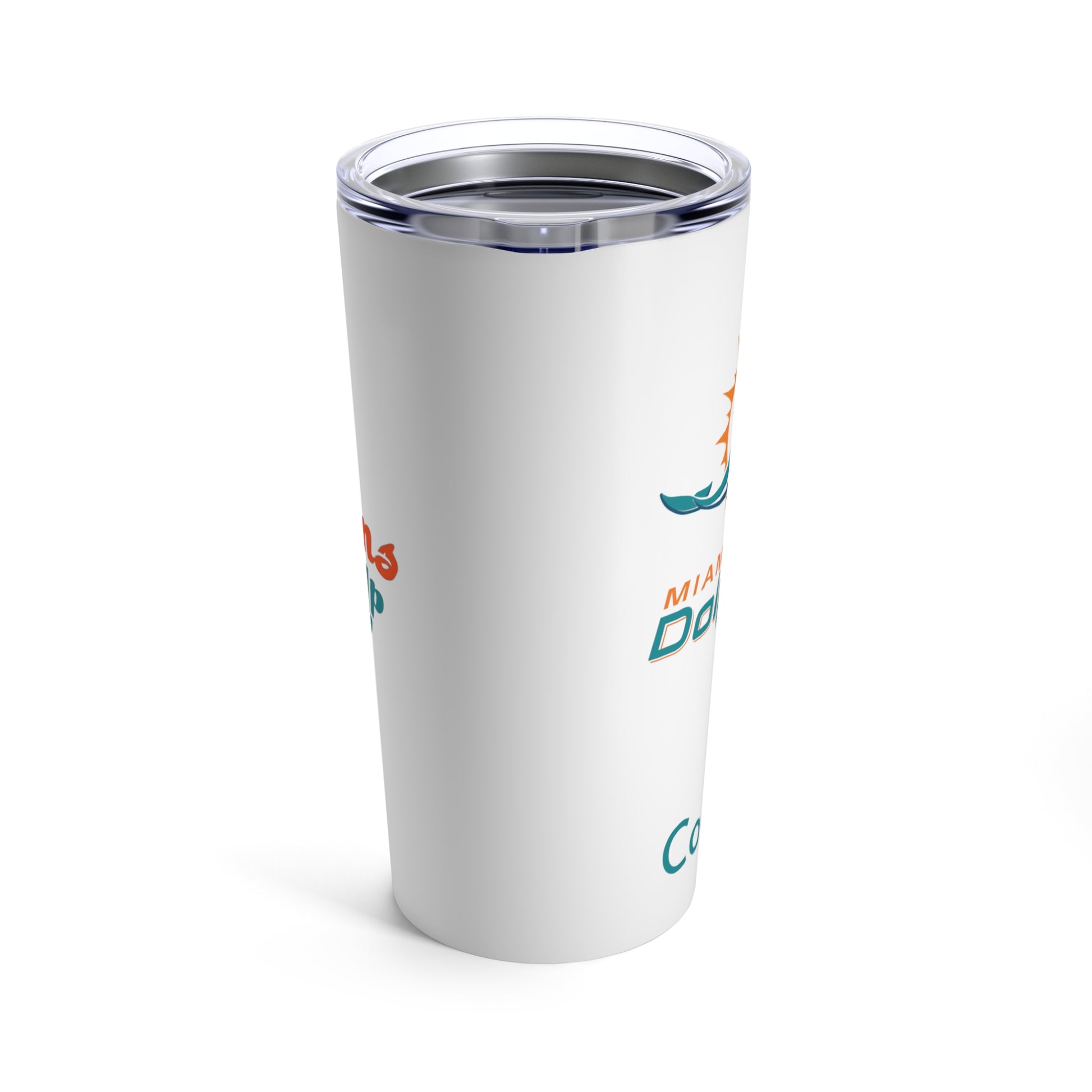 Personalized Miami Dolphins 20oz Travel Mug / Tumbler + Vacuum-Insulated } Add