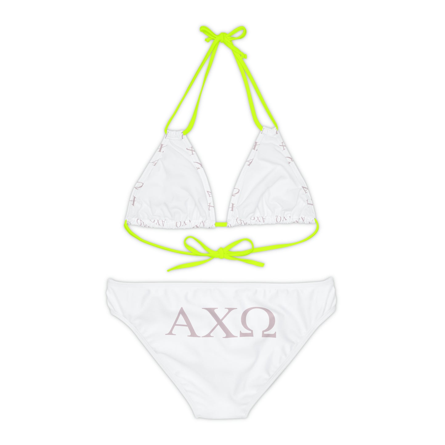 Alpha Chi Omega Sorority Strappy Bikini Set