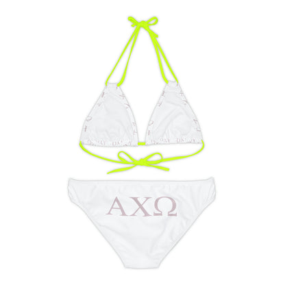Alpha Chi Omega Sorority Strappy Bikini Set