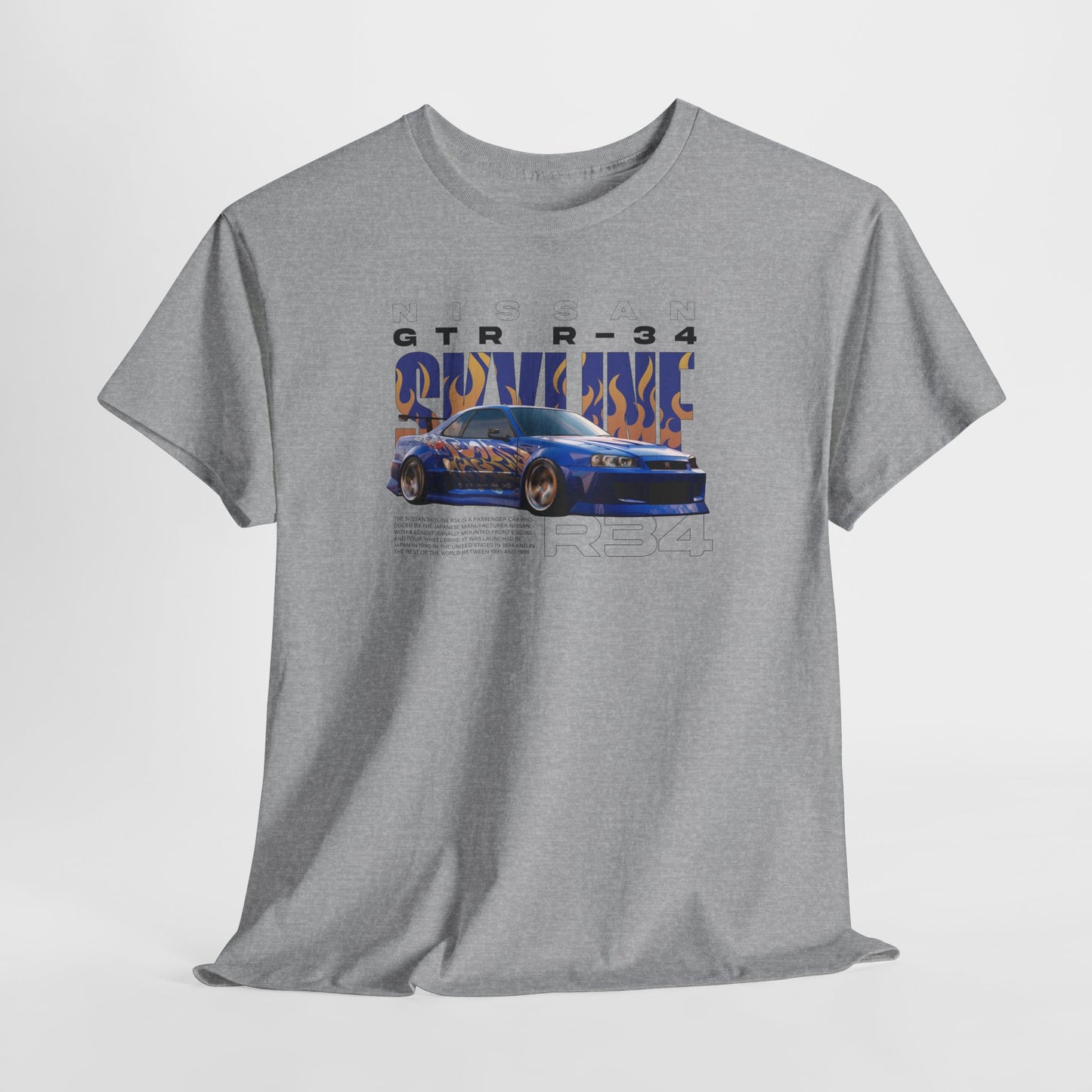 Nisson GTR R34 Blueprint Collection Unisex Cotton Tee