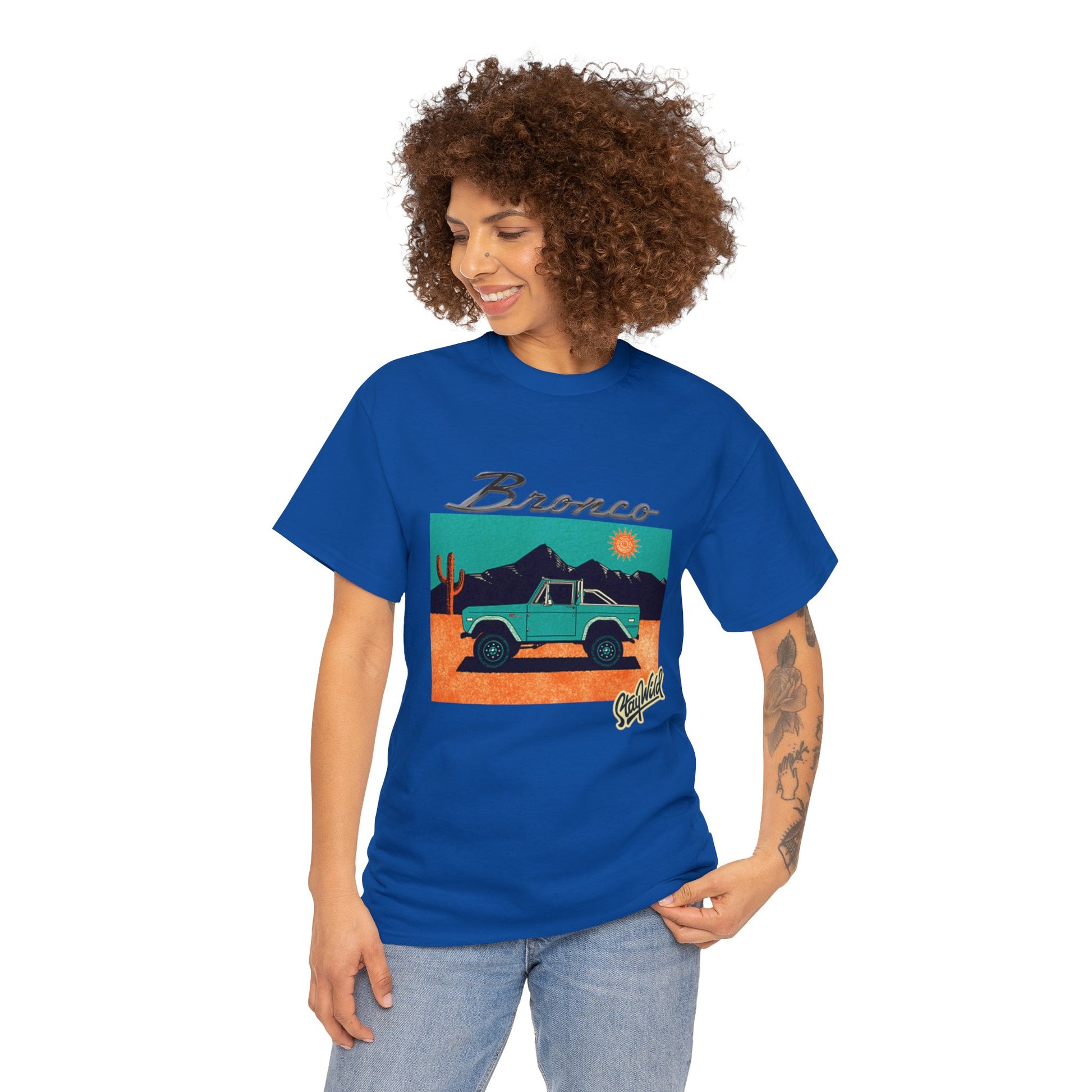 Ford Bronco 'Stay Wild' Art TShirt - Ethical, Sustainable,