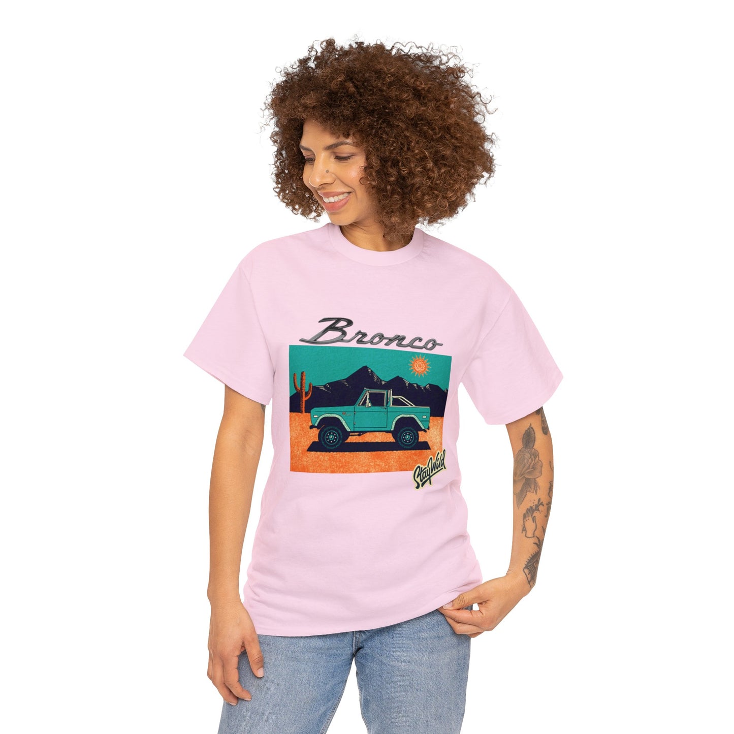 Ford Bronco 'Stay Wild' Art TShirt - Ethical, Sustainable,