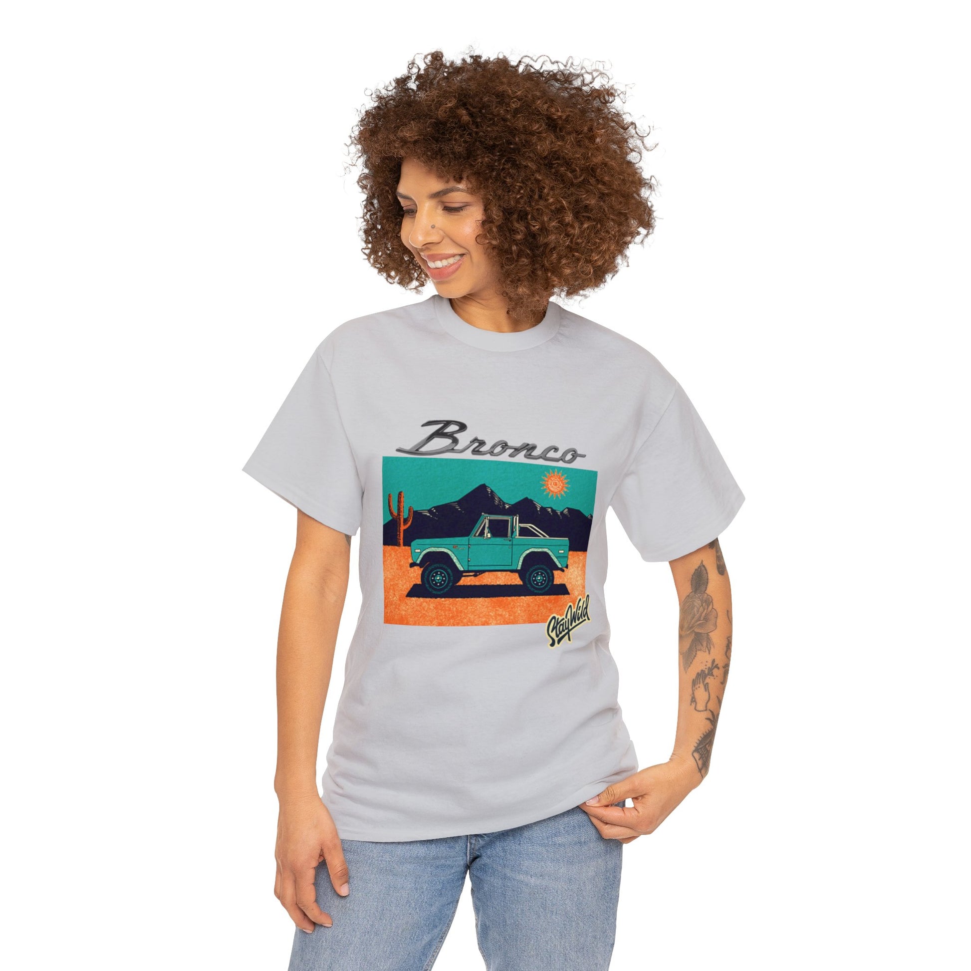 Ford Bronco 'Stay Wild' Art TShirt - Ethical, Sustainable,