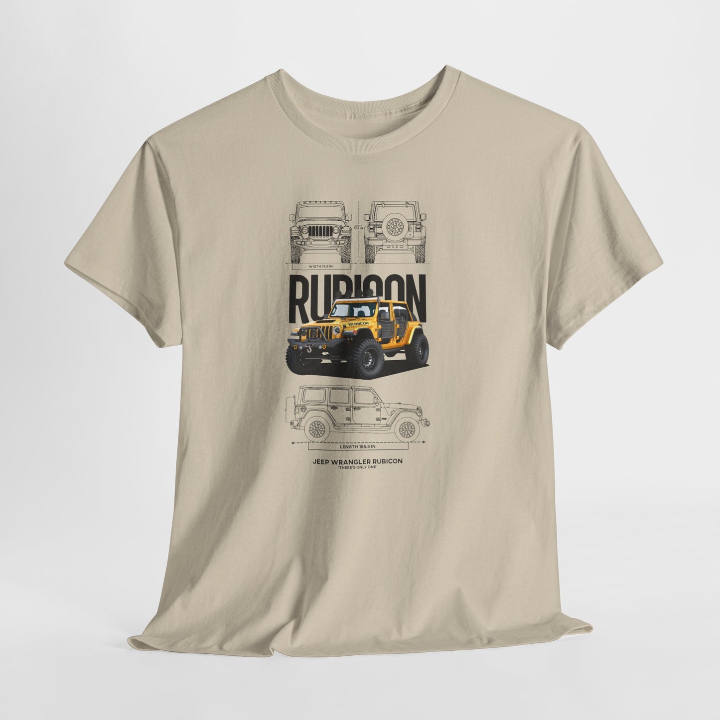 Jeep Wrangler Rubicon Blueprint Collection Unisex Cotton Tee