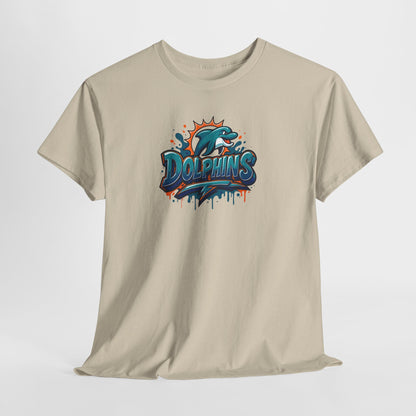 Miami Dolphins Art Unisex Premium Cotton Tee