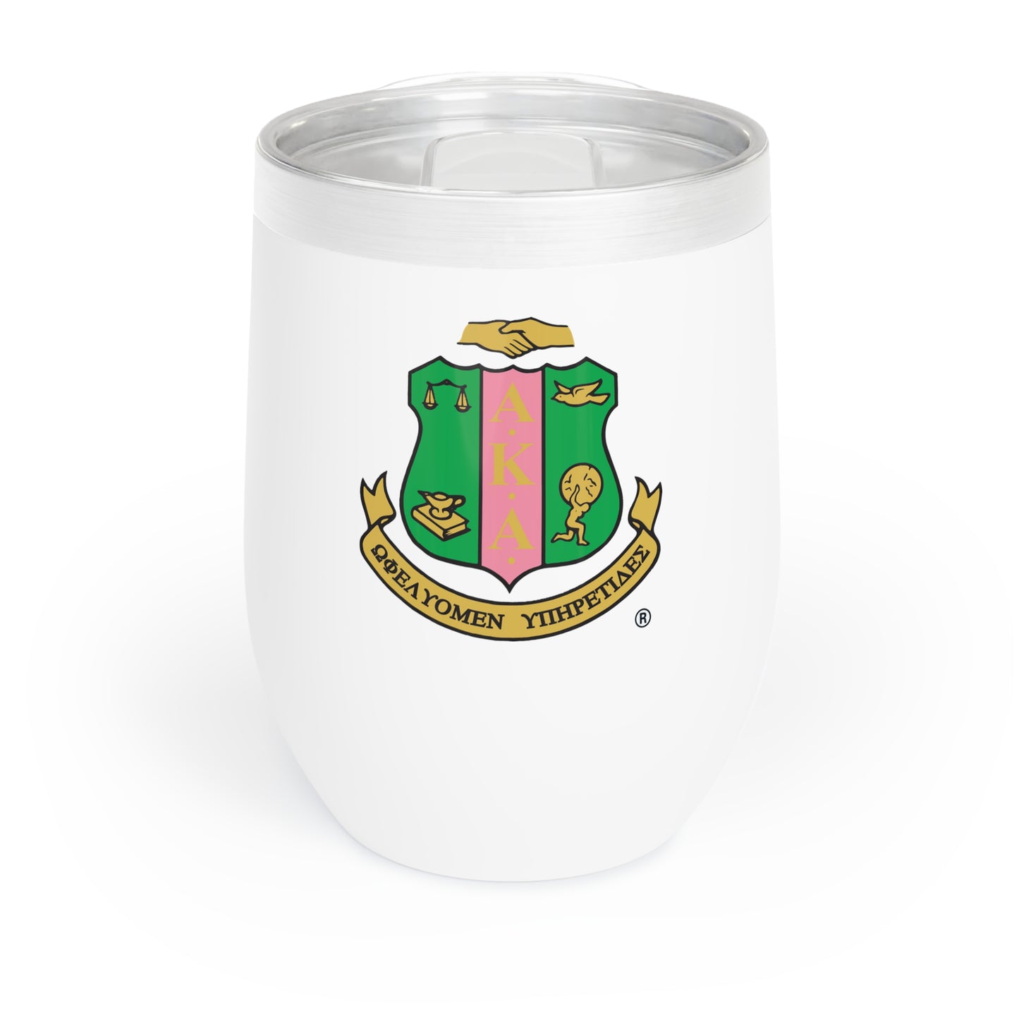 Kappa Alpha Theta Sorority Wine Tumbler - KAT - 12oz Vacuum Insulated