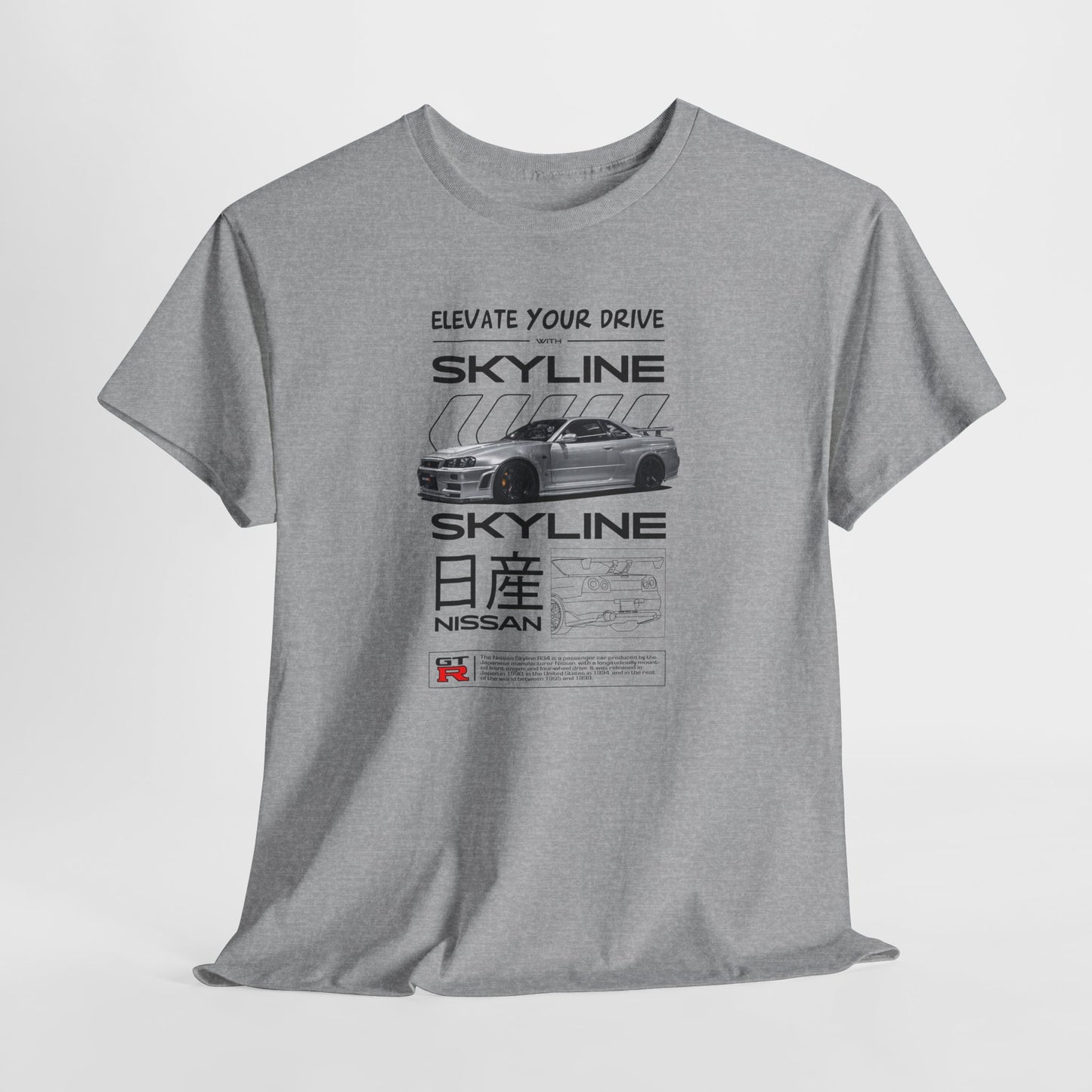 Nissan Skyline Blueprint Collection Unisex Cotton Tee