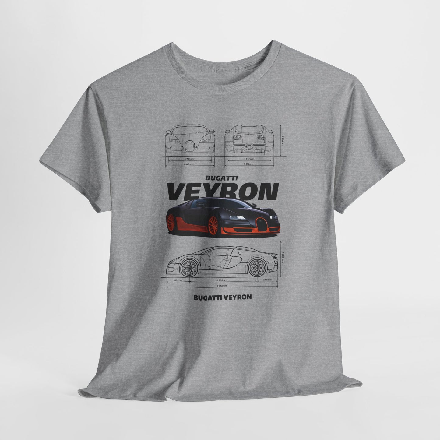 Bugatti Veyron Blueprint Collection Unisex T-Shirt