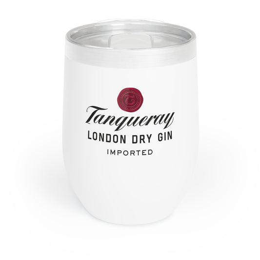 Tanqueray Gin 12oz Wine Tumbler - Tanqueray Gin Label Art -