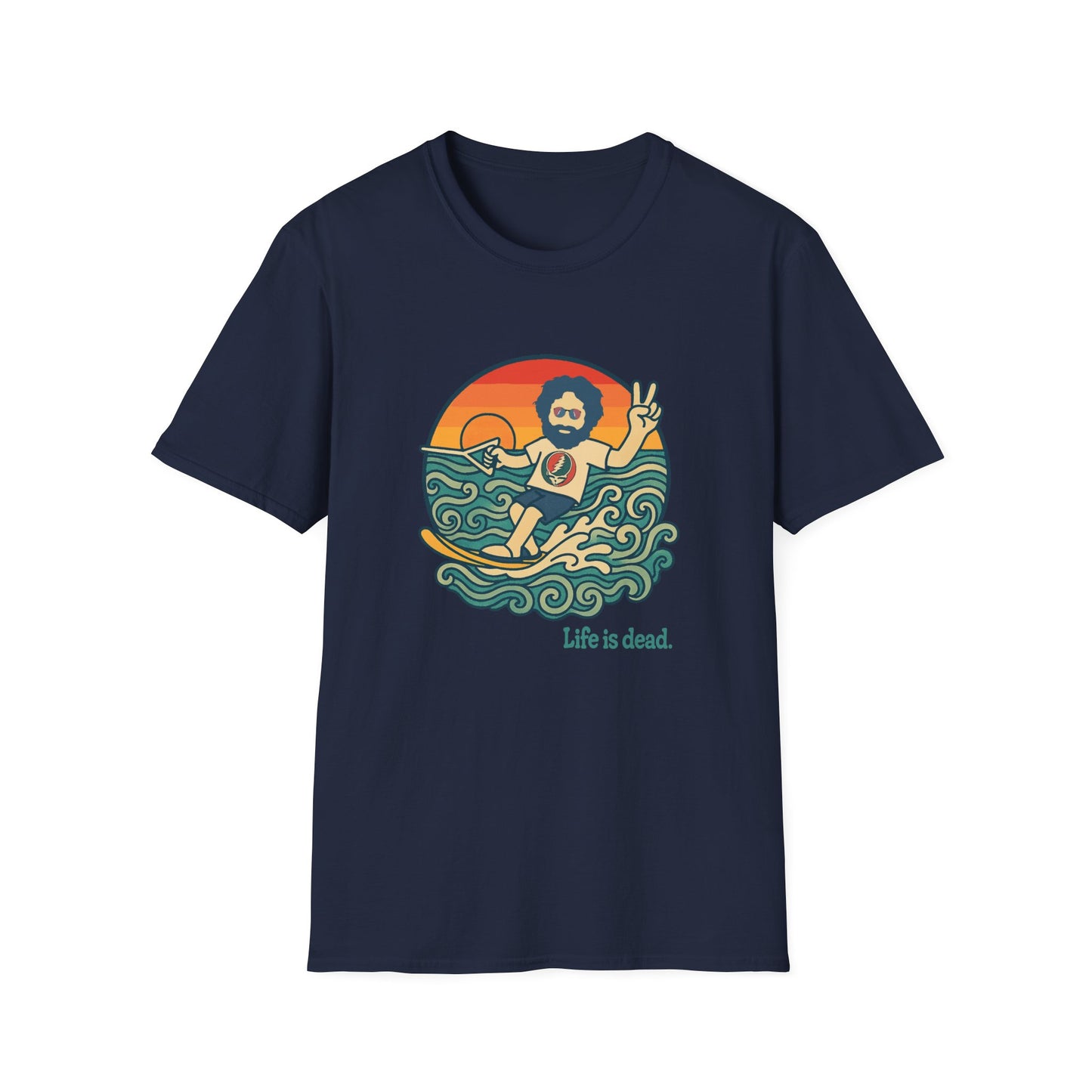 Jerry's Ridin' The Wake Life is dead. T-Shirt