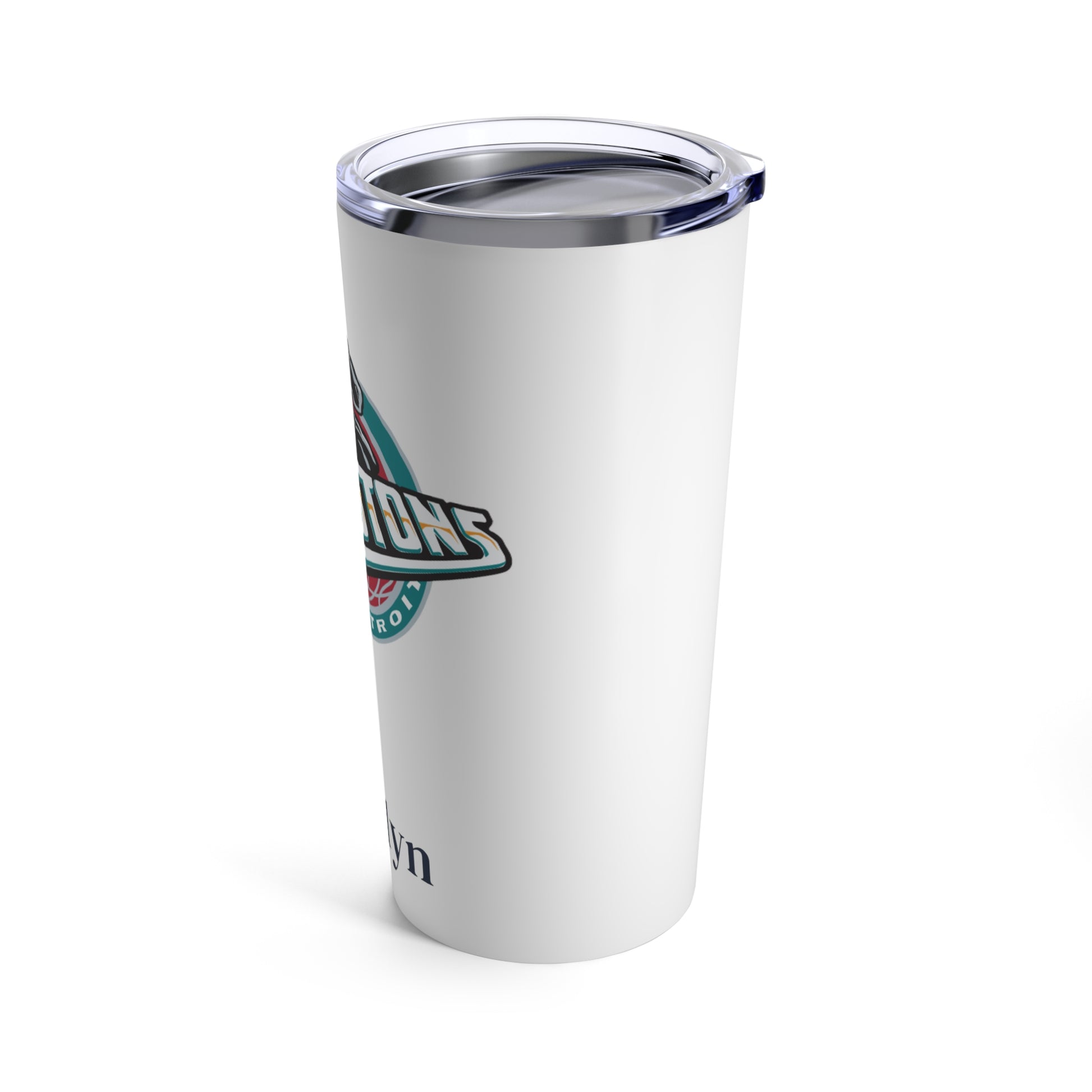 Personalized Detroit Pistons 20oz Travel Mug Tumbler