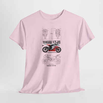 Yamaha YZF R6 Blueprint Collection Unisex Cotton Tee