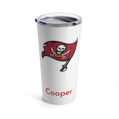 Personalized Tampa Bay Buccaneers 20oz Travel Mug Tumbler - Bucs - Add A Name For Free! NFL