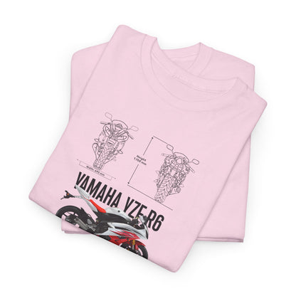 Yamaha YZF R6 Blueprint Collection Unisex Cotton Tee