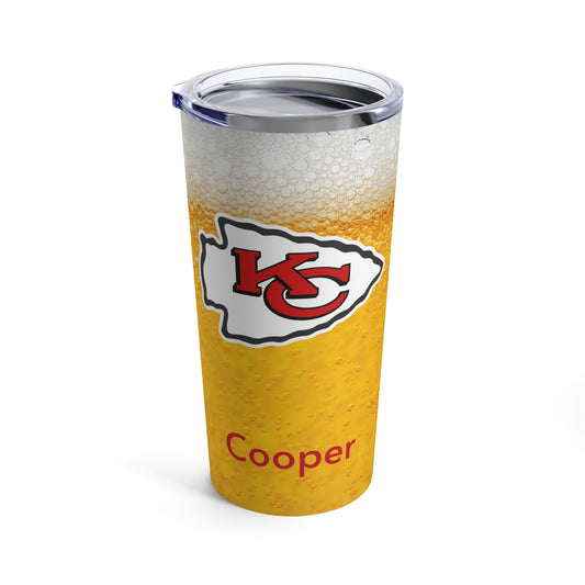 Personalized Kansas City Chiefs 20oz Travel Mug Tumbler