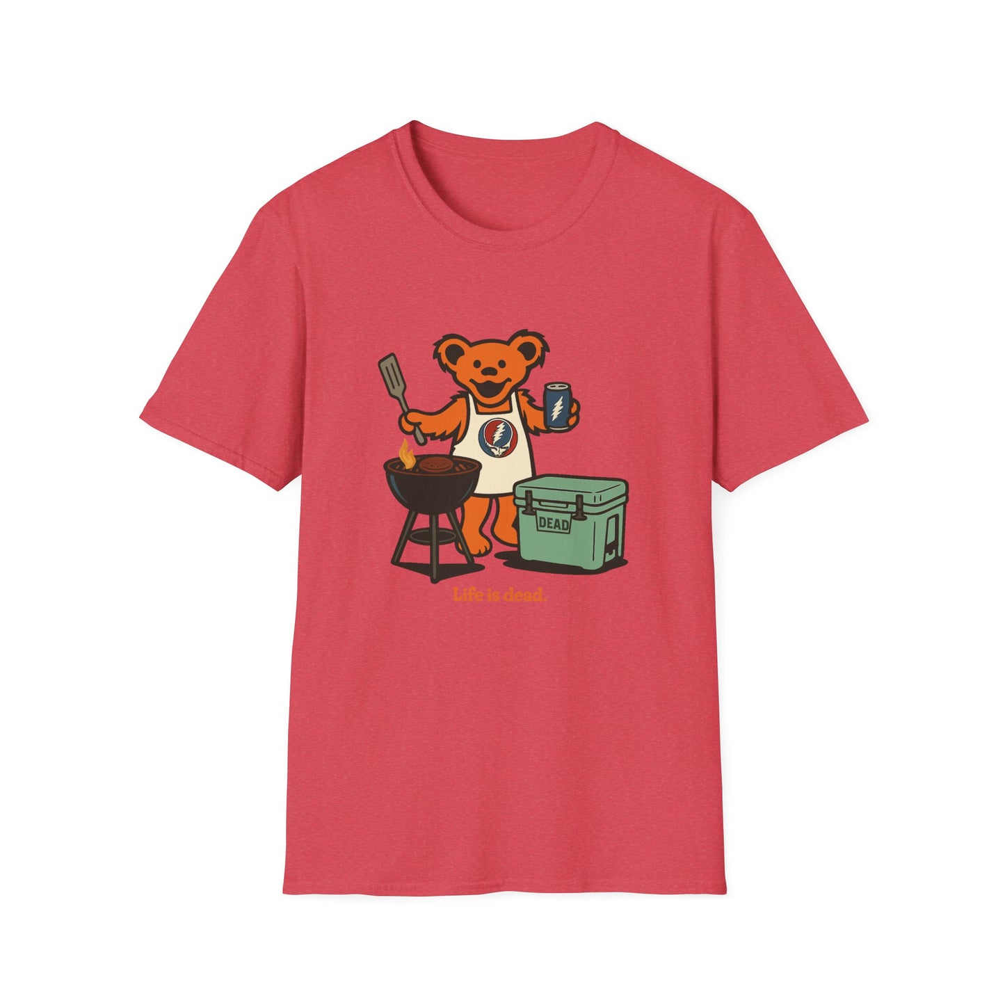 Grillin' Bear - Life is dead. Grateful Dead TShirt