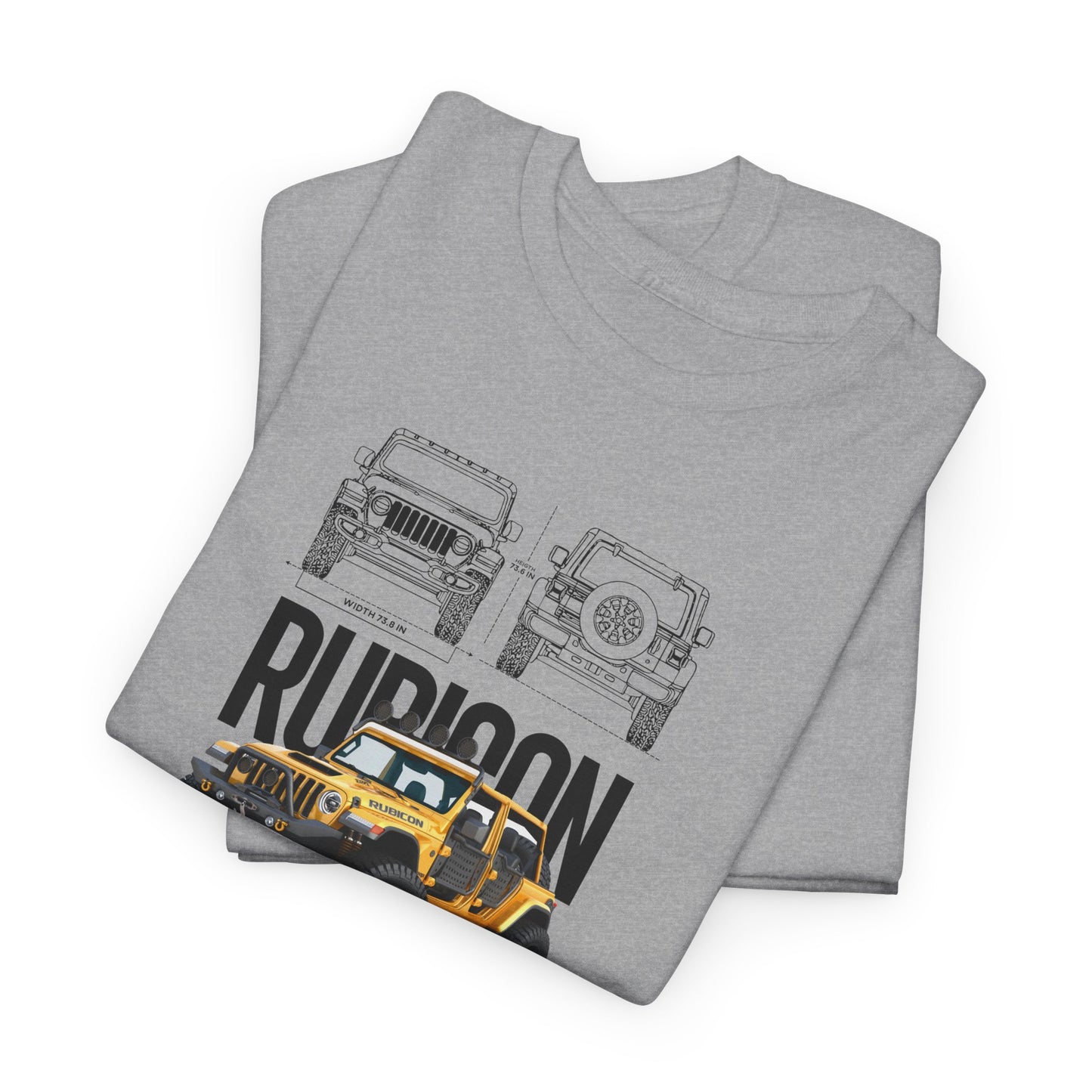 Jeep Wrangler Rubicon Blueprint Collection Unisex Cotton Tee