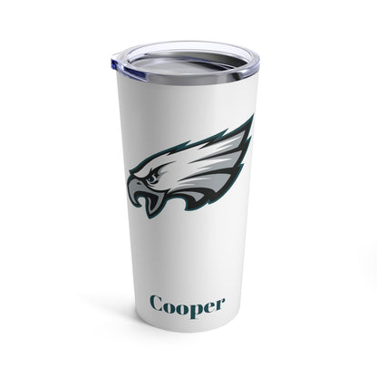 Personalized Philadelphia Eagles 20oz Travel Mug Tumbler + Vacuum-Insulated } Add A Name For Free! NFL