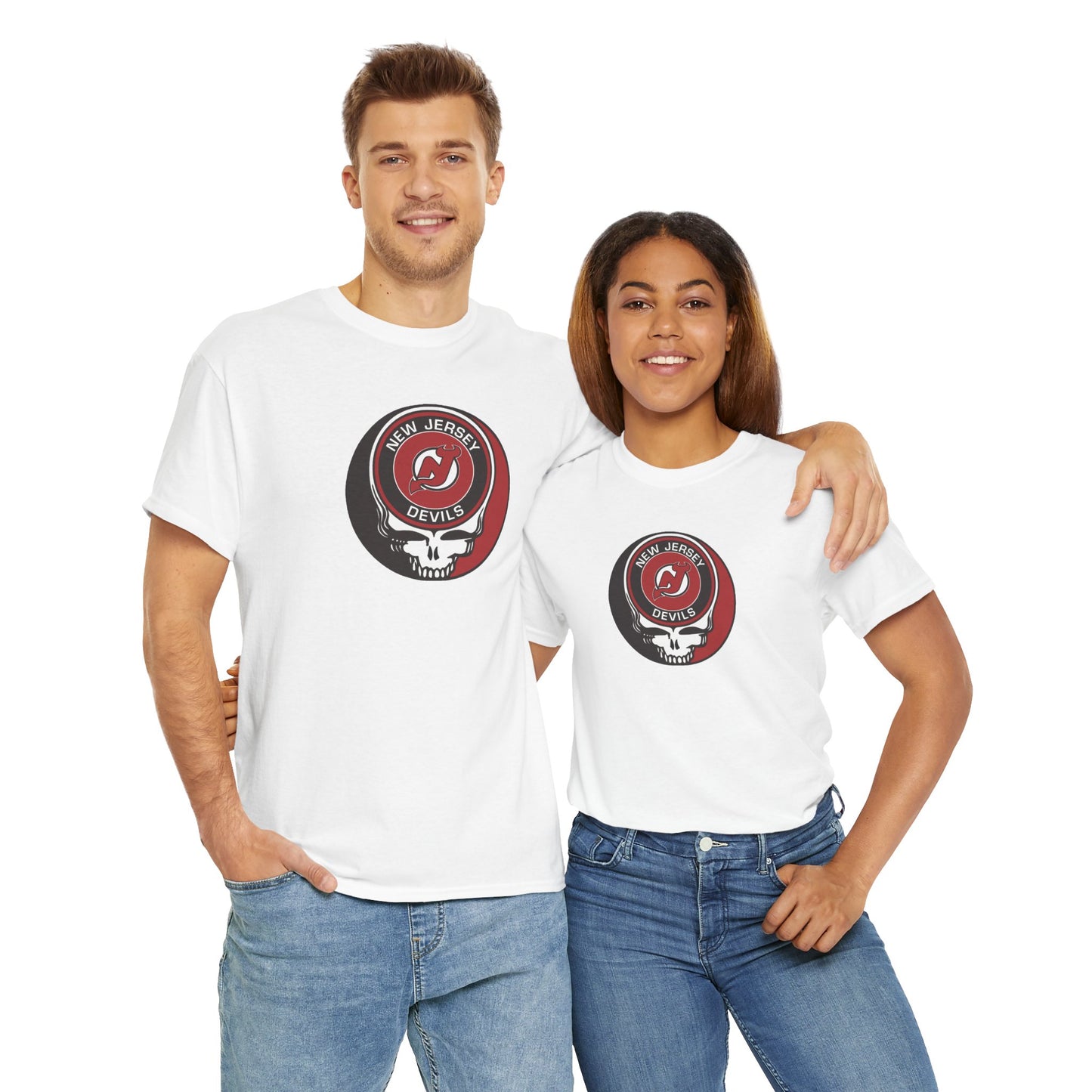 New Jersey Devils Grateful Dead Steal Your Face T-Shirt - NHL