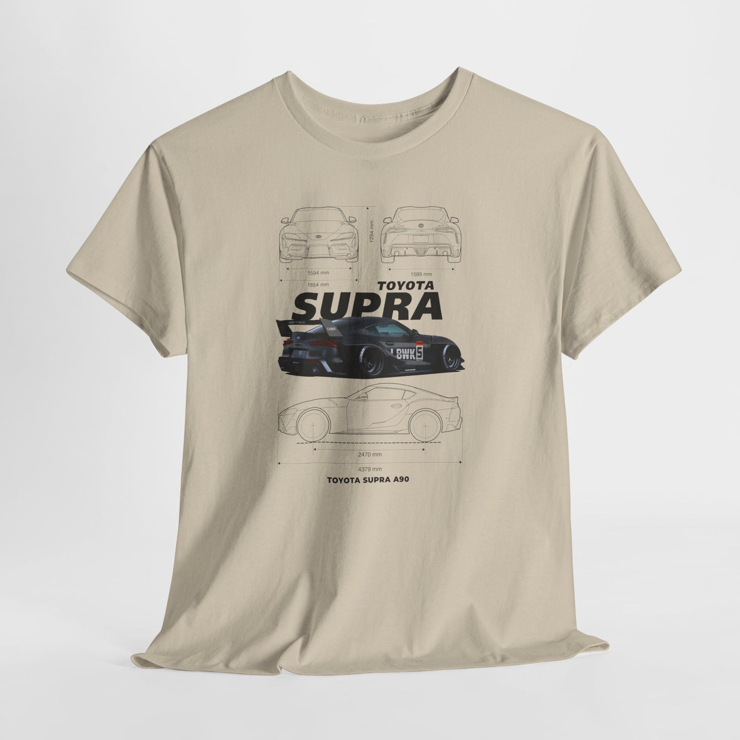 Toyota Supra A90 Blueprint Collection Unisex Cotton Tee