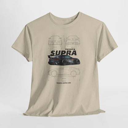 Toyota Supra A90 Blueprint Collection Unisex Cotton Tee