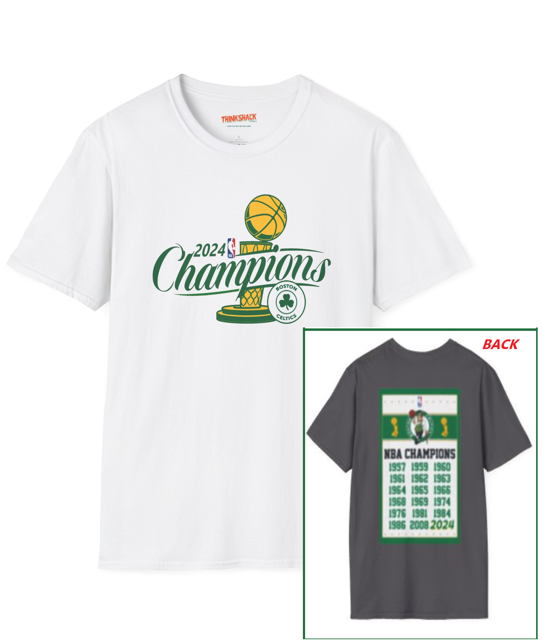 Boston Celtics 2024 NBA Champs TShirt