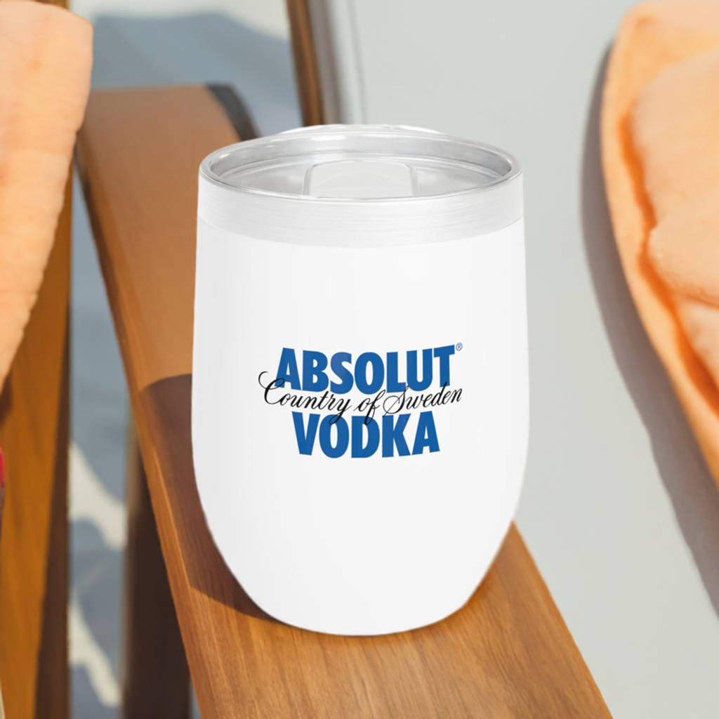 Absolut Vodka Label Art 12 oz. Wine Tumbler
