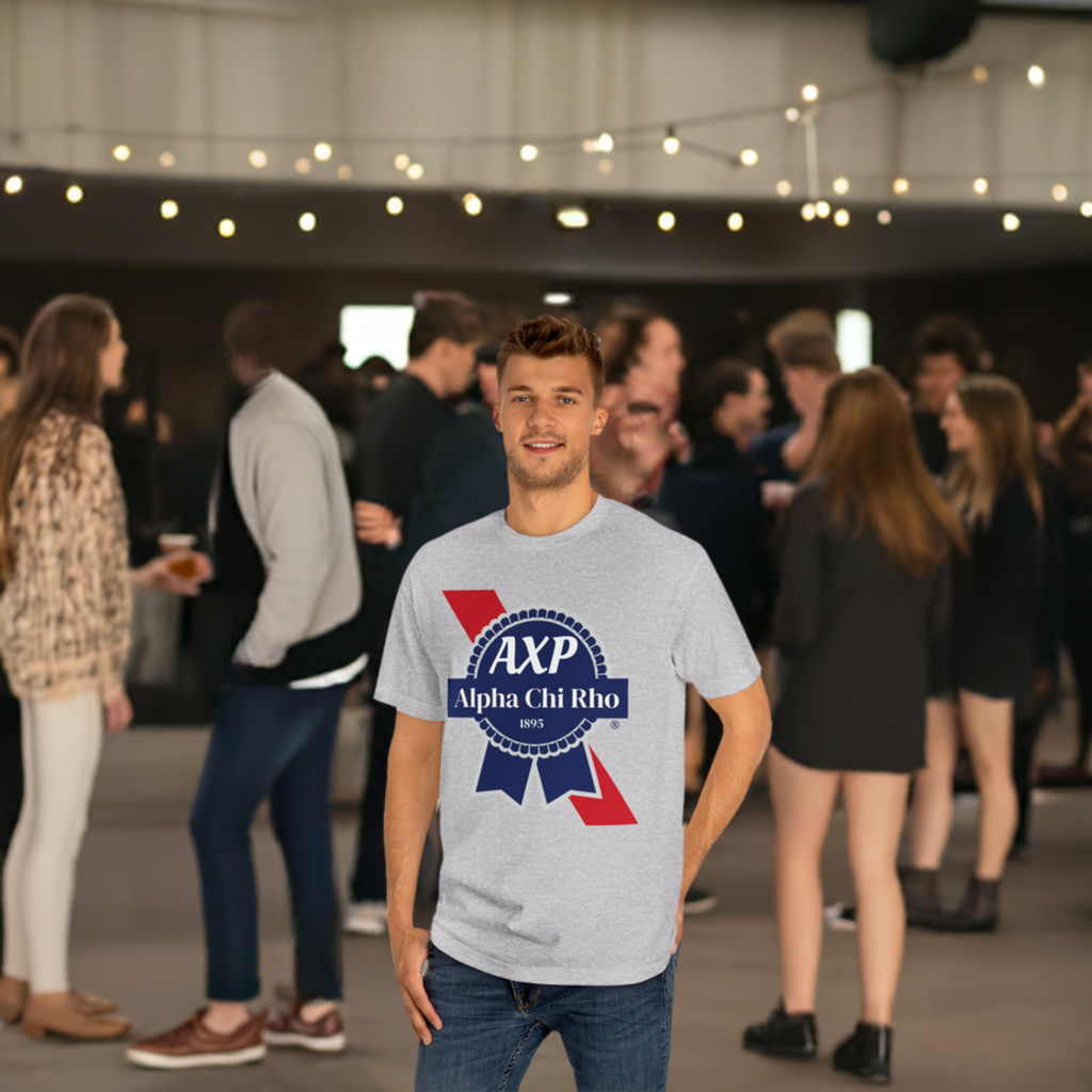 Alpha Chi Rho PBR - Pabst Blue Ribbon Beer T-Shirt - AXP