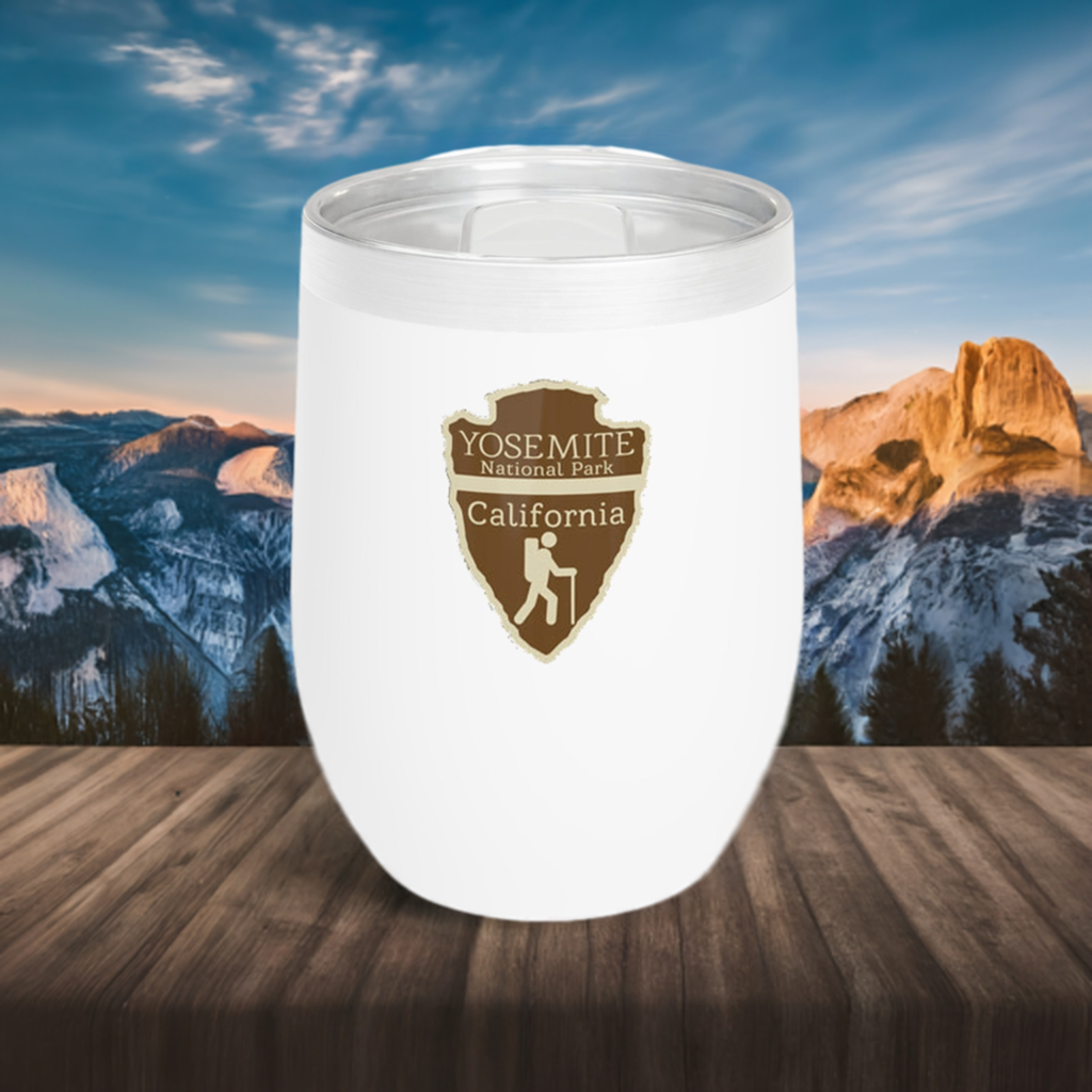 12oz Wine Tumbler - Yosemite National Park - Vacuum-Insulated Hot/Cold